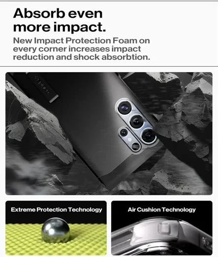 Spigen Tough Armor MagFit Samsung Galaxy S25 Ultra Hoesje Zwart afbeelding 3