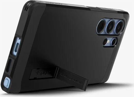 Spigen Tough Armor MagFit Samsung Galaxy S25 Ultra Hoesje Zwart afbeelding 8