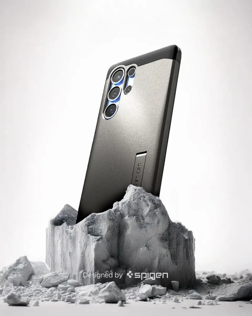 Spigen Tough Armor MagFit Samsung Galaxy S25 Ultra Hoesje Gunmetal afbeelding 2