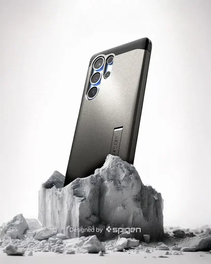 Spigen Tough Armor MagFit Samsung Galaxy S25 Ultra Hoesje Gunmetal afbeelding 2