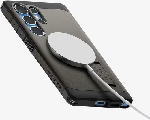 Spigen Tough Armor MagFit Samsung Galaxy S25 Ultra Hoesje Gunmetal afbeelding 8