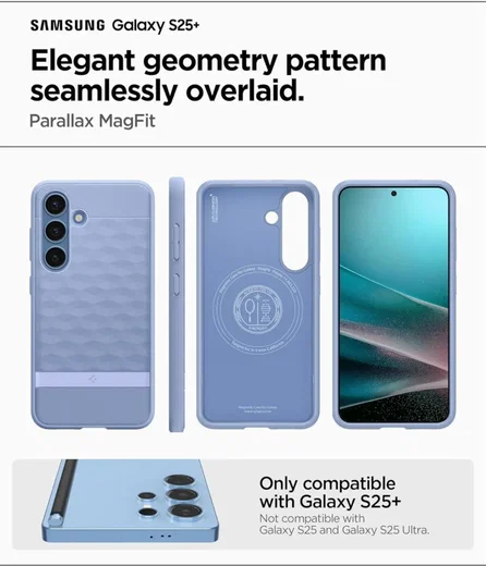 Spigen Parallax MagFit Samsung Galaxy S25 Plus Hoesje Back Cover Paars afbeelding 3