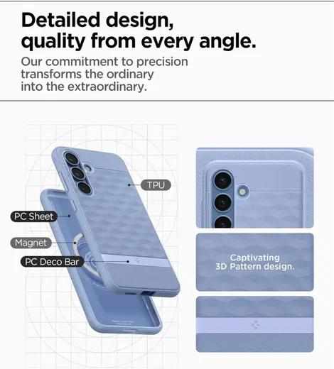 Spigen Parallax MagFit Samsung Galaxy S25 Plus Hoesje Back Cover Paars afbeelding 7