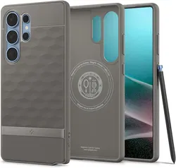 Spigen Parallax MagFit Samsung Galaxy S25 Ultra Hoesje Back Cover Ash Grey afbeelding