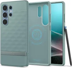 Spigen Parallax MagFit Samsung Galaxy S25 Ultra Hoesje Back Cover Groen afbeelding