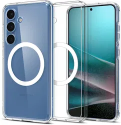 Spigen Ultra Hybrid MagFit Samsung Galaxy S25 Hoesje Back Cover Wit afbeelding