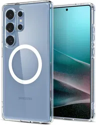 Spigen Ultra Hybrid MagFit Samsung Galaxy S25 Ultra Hoesje Wit afbeelding