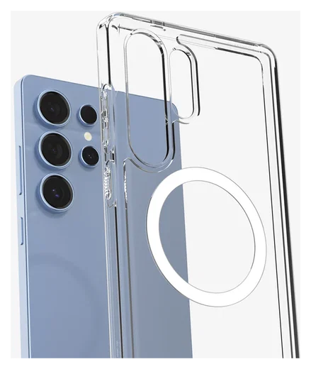 Spigen Ultra Hybrid MagFit Samsung Galaxy S25 Ultra Hoesje Wit afbeelding 8