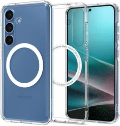 Spigen Crystal Hybrid MagFit Samsung Galaxy S25 Hoesje Back Cover Wit afbeelding