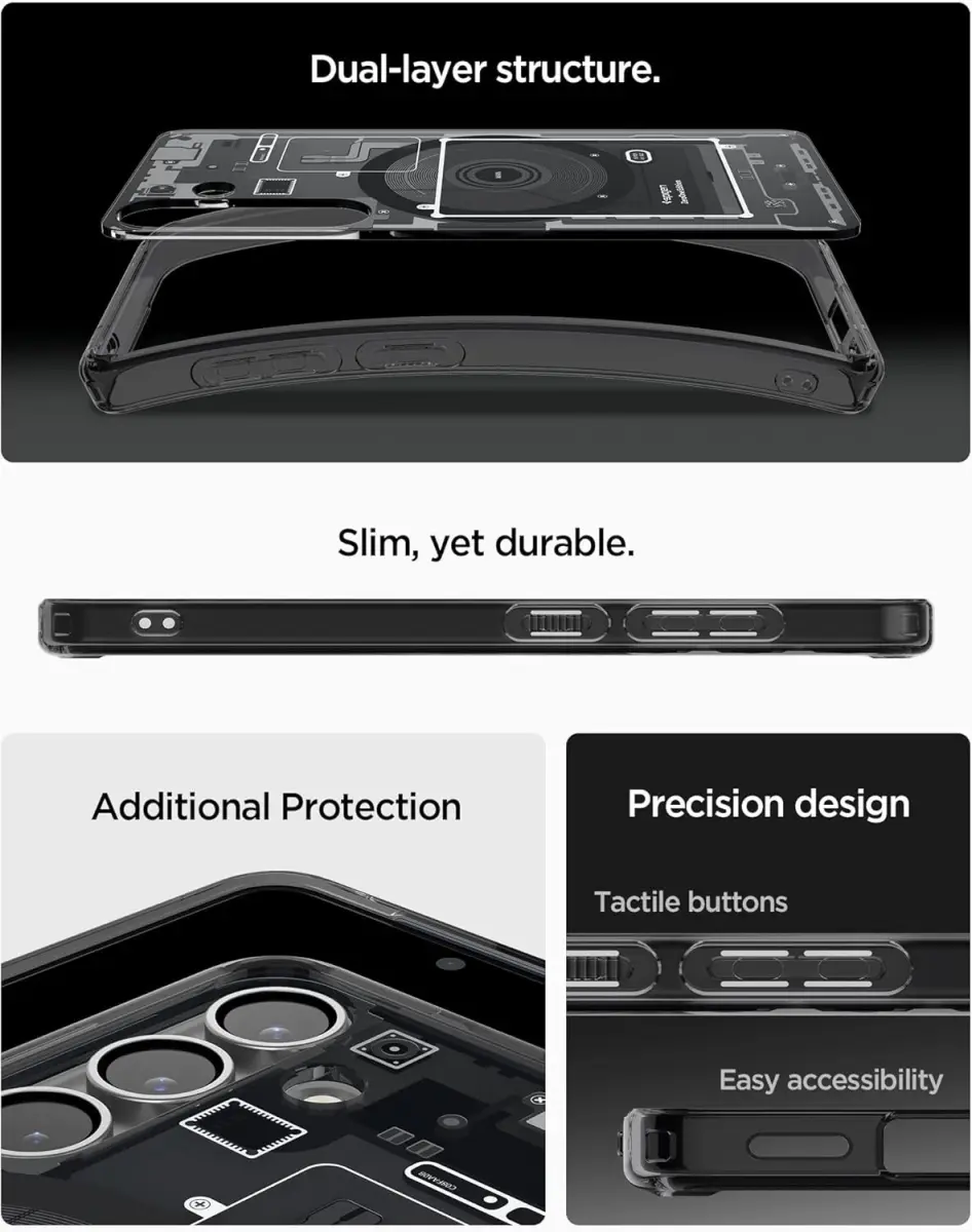 Spigen Ultra Hybrid MagFit Samsung Galaxy S25 Plus Hoesje Zero One Zwart afbeelding 7