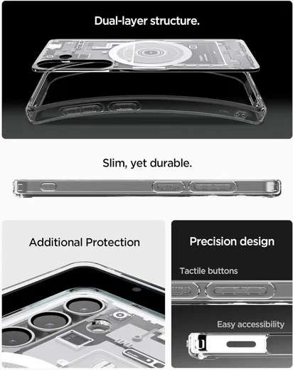 Spigen Ultra Hybrid MagFit Samsung Galaxy S25 Plus Hoesje Zero One Wit afbeelding 7
