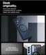 Spigen Ultra Hybrid MagFit Samsung Galaxy S25 Hoesje Back Cover Frosted Zwart afbeelding 7