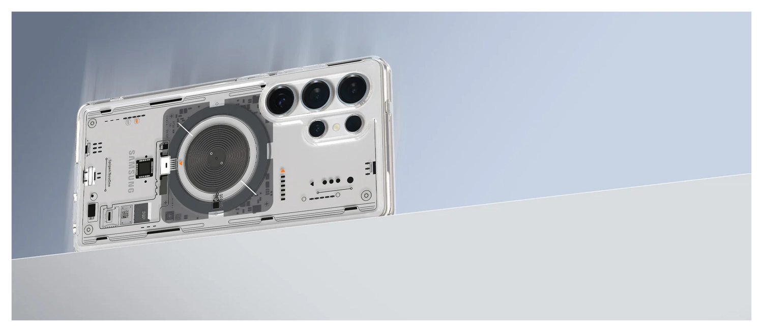 Spigen Ultra Hybrid MagFit Samsung Galaxy S25 Ultra Hoesje Neo One afbeelding 8