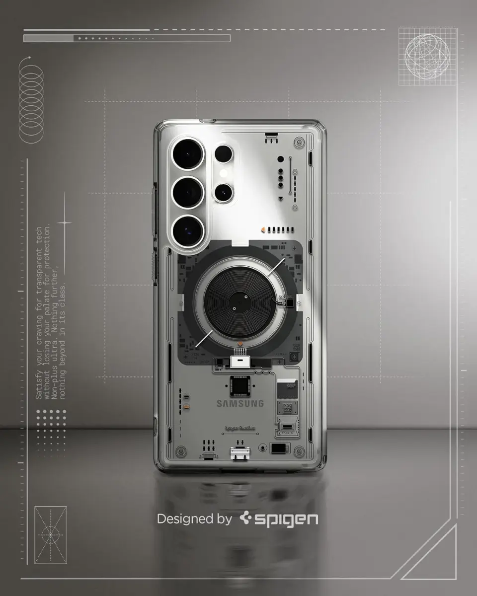 Spigen Ultra Hybrid MagFit Samsung Galaxy S25 Ultra Hoesje Neo One afbeelding 2