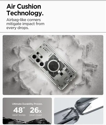 Spigen Ultra Hybrid MagFit Samsung Galaxy S25 Ultra Hoesje Neo One afbeelding 3