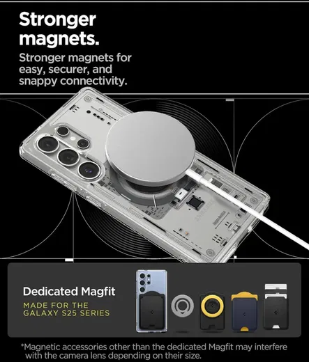 Spigen Ultra Hybrid MagFit Samsung Galaxy S25 Ultra Hoesje Neo One afbeelding 5