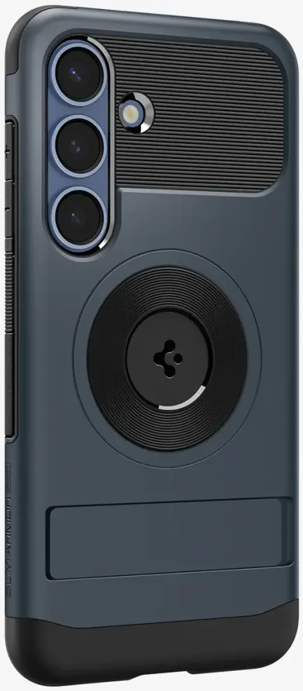 Spigen Slim Armor MagFit Samsung Galaxy S25 Plus Hoesje Back Cover Metal Slate afbeelding 9