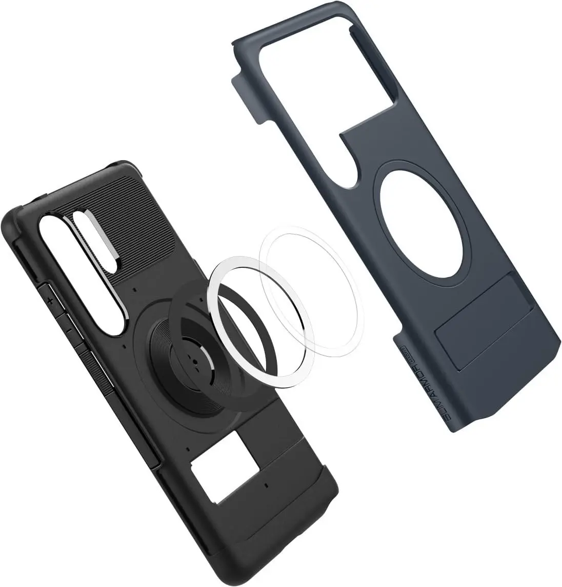 Spigen Slim Armor MagFit Samsung Galaxy S25 Ultra Hoesje Back Cover Metal Slate afbeelding 7