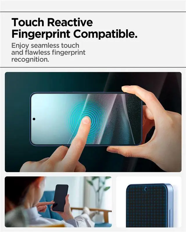 Spigen EliteShield EZ Fit Samsung Galaxy S25 Screen Protector afbeelding 5
