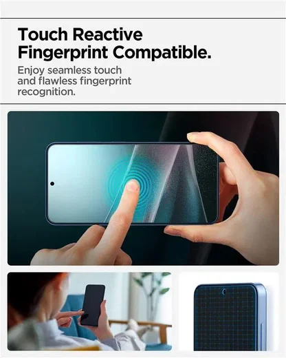 Spigen EliteShield EZ Fit Samsung Galaxy S25 Screen Protector afbeelding 5