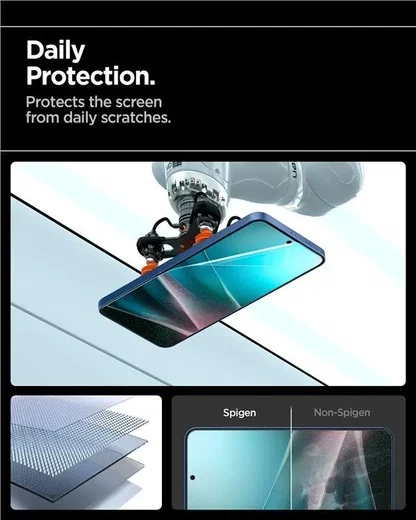 Spigen EliteShield EZ Fit Samsung Galaxy S25 Screen Protector afbeelding 6