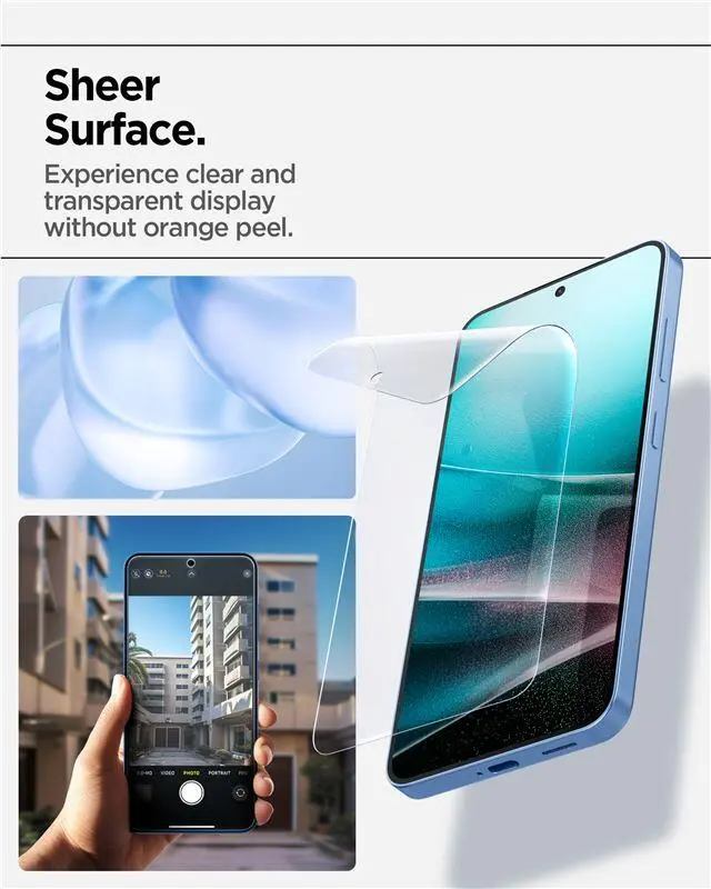 Spigen EliteShield EZ Fit Samsung Galaxy S25 Screen Protector afbeelding 7