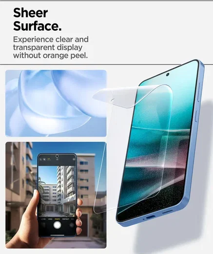 Spigen EliteShield EZ Fit Samsung Galaxy S25 Plus Screen Protector afbeelding 7