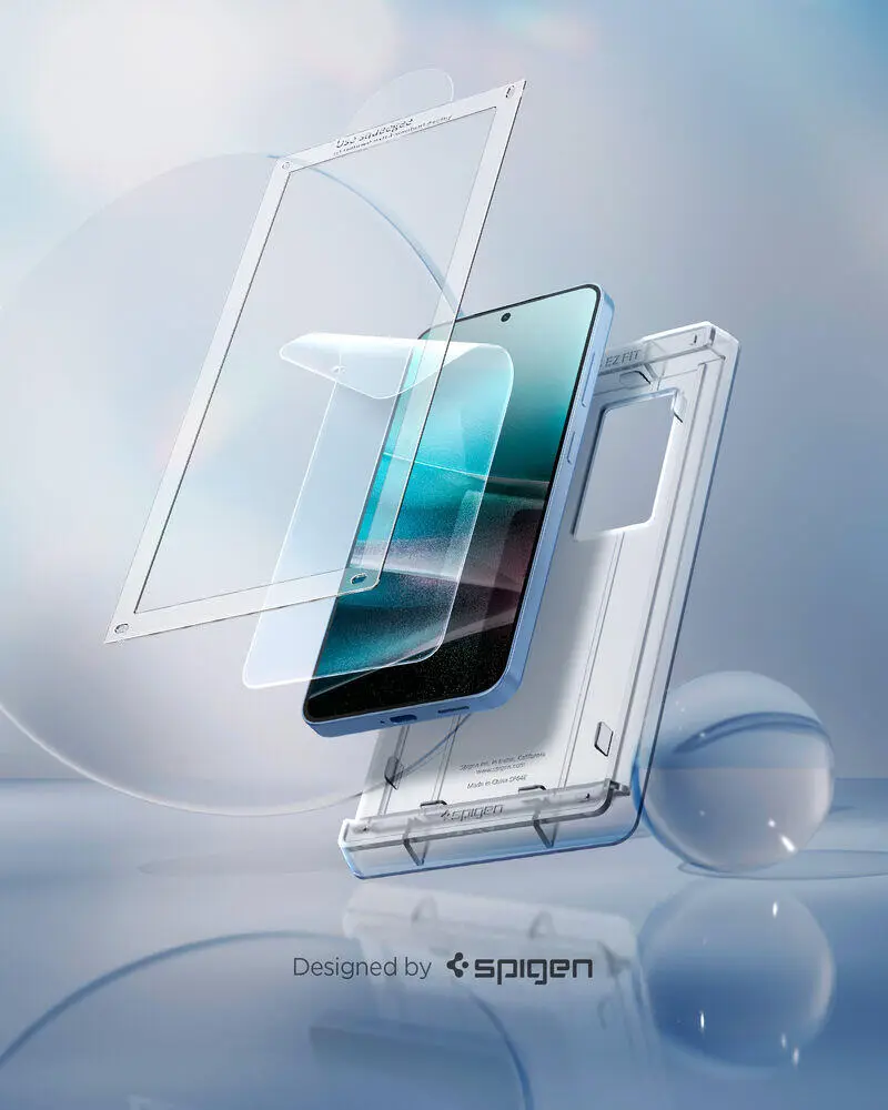 Spigen EliteShield EZ Fit Samsung Galaxy S25 Plus Screen Protector afbeelding 9