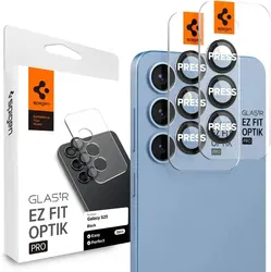 Spigen EZ Fit Optik Pro Samsung Galaxy S25 Camera Lens Protector Clear (2-Pack) afbeelding