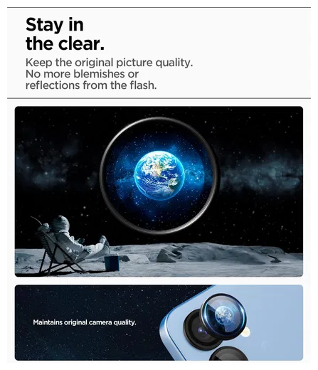 Spigen EZ Fit Optik Pro Samsung Galaxy S25 Camera Lens Protector Clear (2-Pack) afbeelding 5