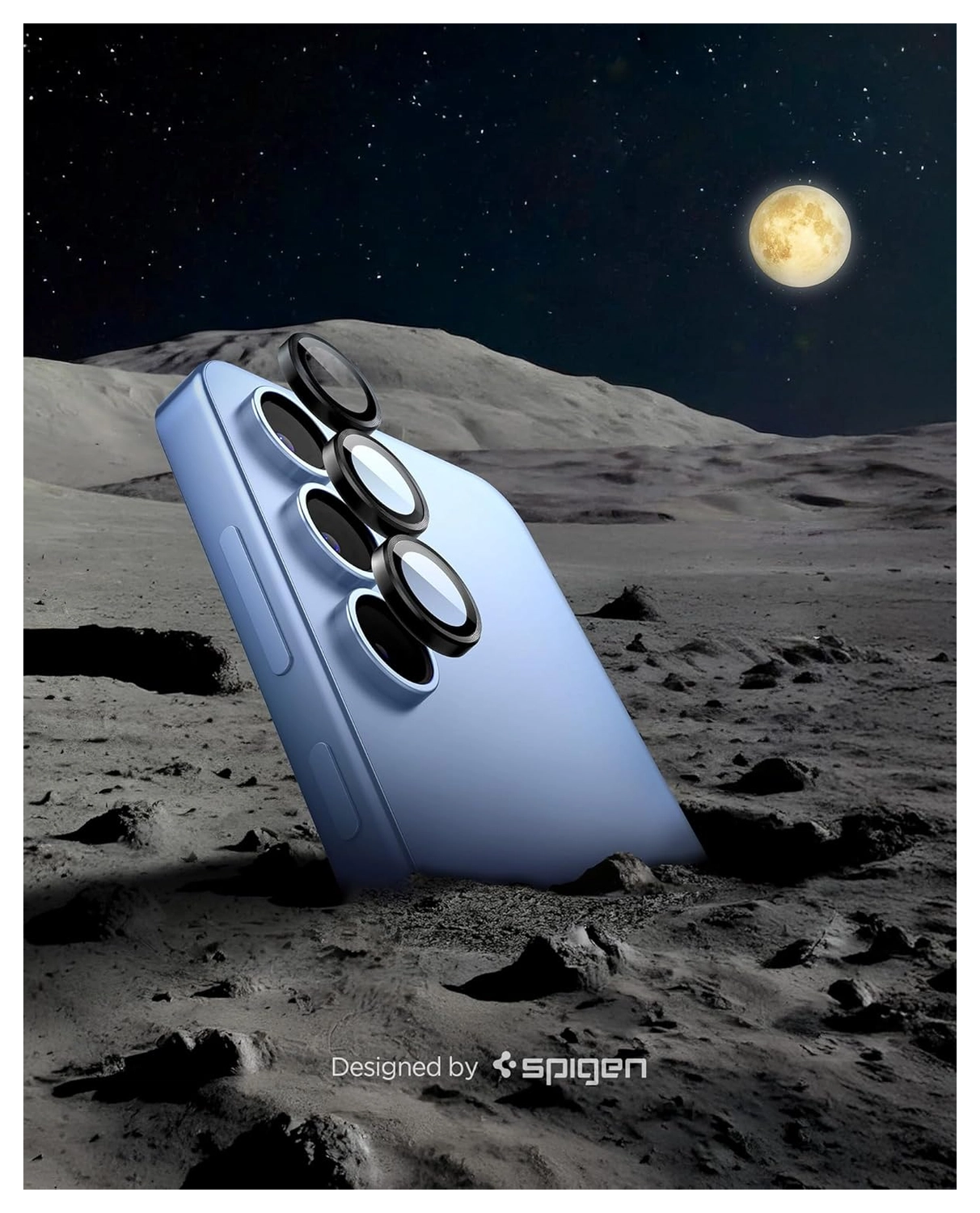 Spigen EZ Fit Optik Pro Samsung Galaxy S25 Camera Lens Protector Clear (2-Pack) afbeelding 7