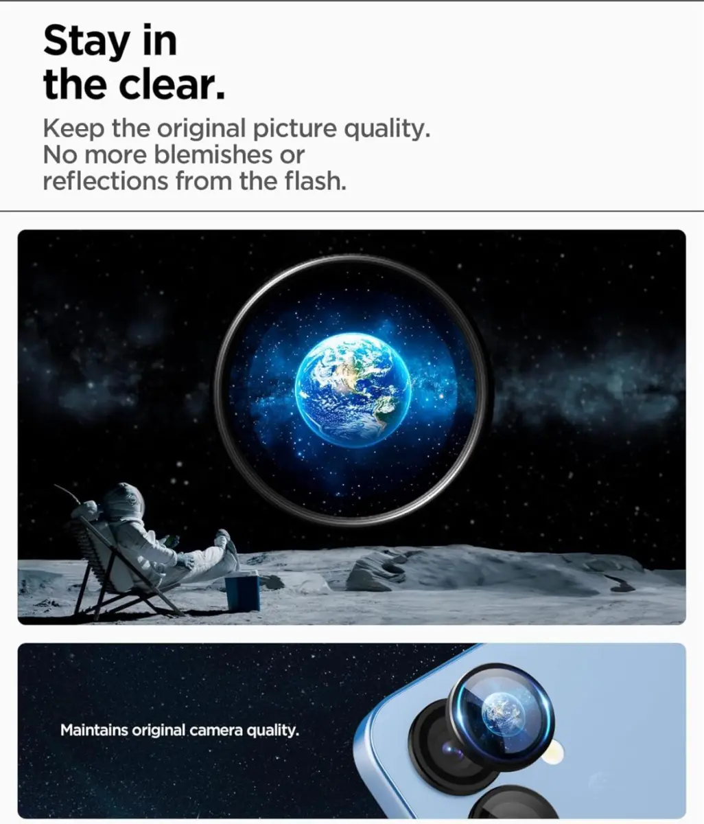 Spigen EZ Fit Optik Pro Samsung S25 Plus Camera Lens Protector Zwart (2-Pack) afbeelding 7