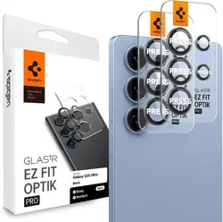 Spigen EZ Fit Samsung Galaxy S25 Ultra Camera Lens Protector Zwart (2-Pack) afbeelding