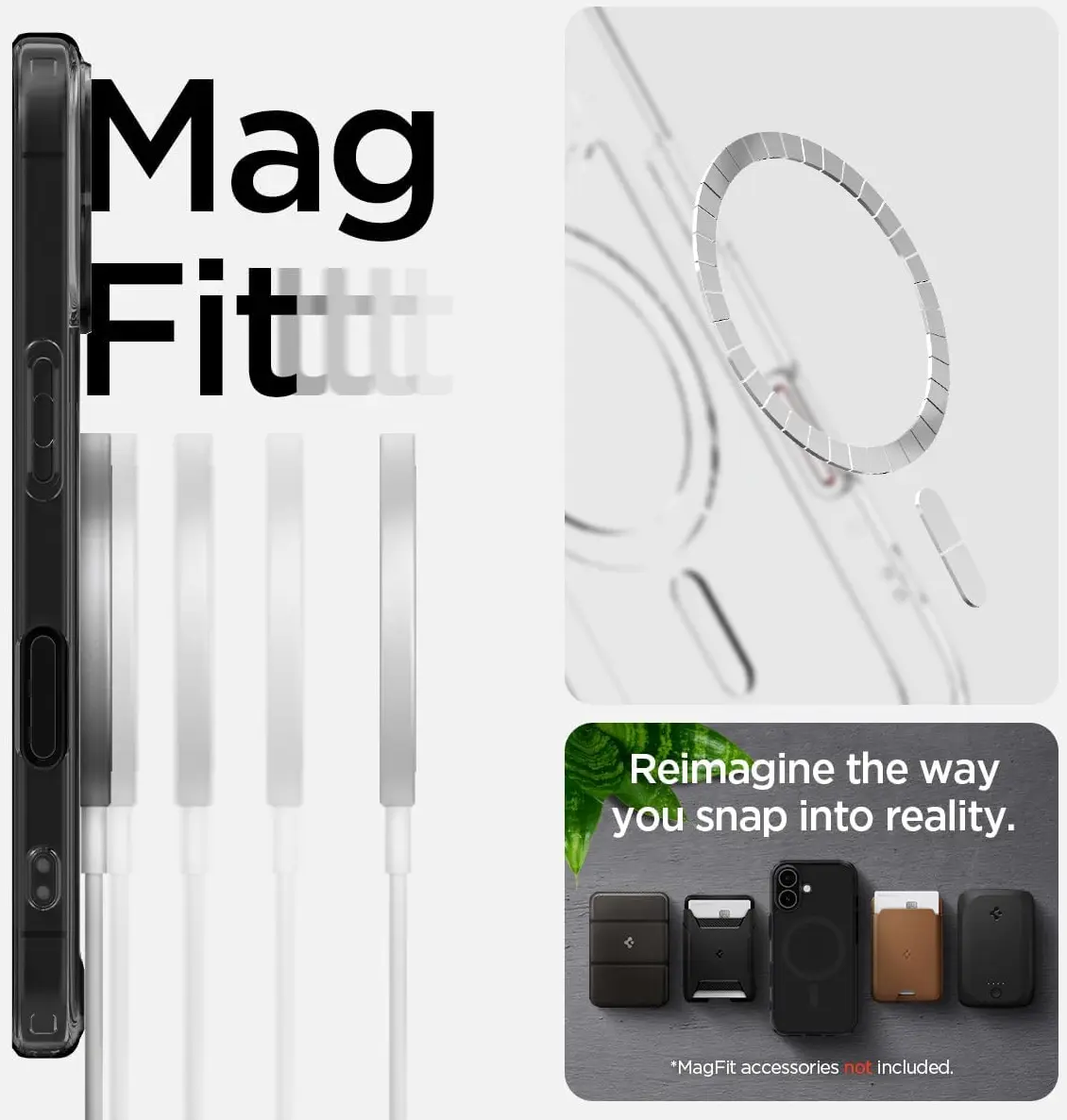 Spigen Ultra Hybrid T Apple iPhone 16 Hoesje MagSafe Back Cover Zwart afbeelding 5