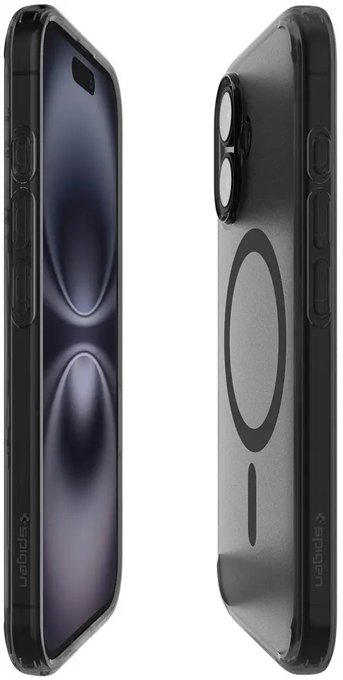 Spigen Ultra Hybrid T Apple iPhone 16 Hoesje MagSafe Back Cover Zwart afbeelding 11