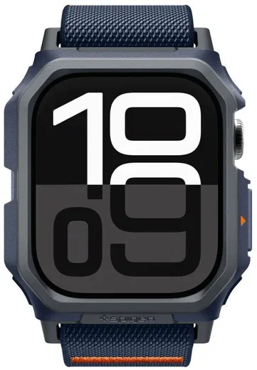 Spigen Lite Fit Pro - Apple Watch 11/10 46MM Hoesje en Bandje - Blauw afbeelding 13