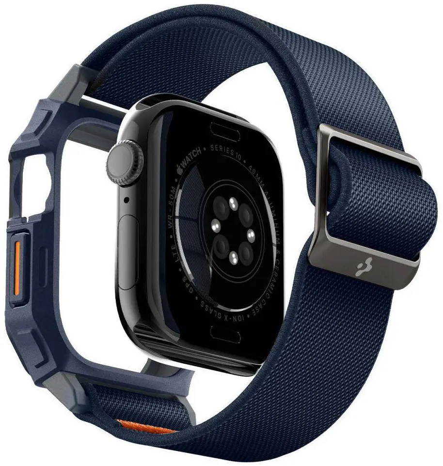 Spigen Lite Fit Pro - Apple Watch 11/10 46MM Hoesje en Bandje - Blauw afbeelding 2