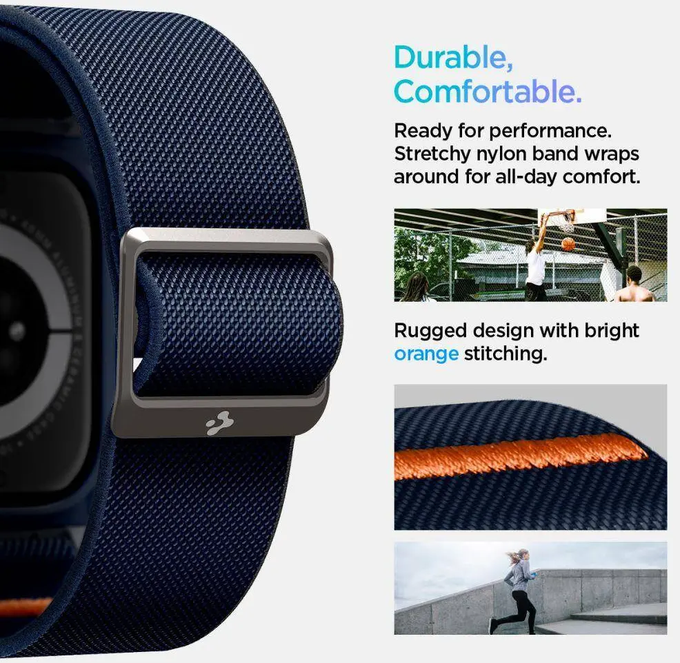 Spigen Lite Fit Pro - Apple Watch 11/10 46MM Hoesje en Bandje - Blauw afbeelding 6