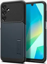 Spigen Slim Armor Samsung Galaxy A16 Hoesje Back Cover Metal Slate afbeelding