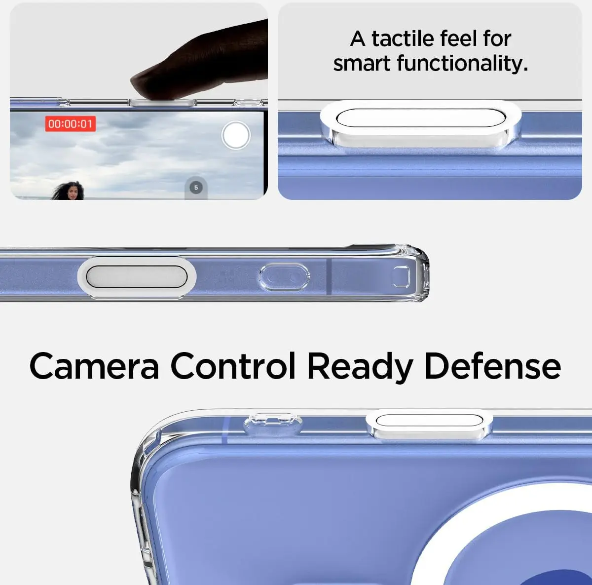 Spigen Ultra Hybrid T Apple iPhone 16 Hoesje MagSafe Back Cover Wit afbeelding 2