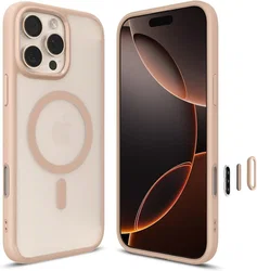 Spigen Ultra Hybrid T iPhone 16 Pro Hoesje MagSafe Back Cover Roze afbeelding