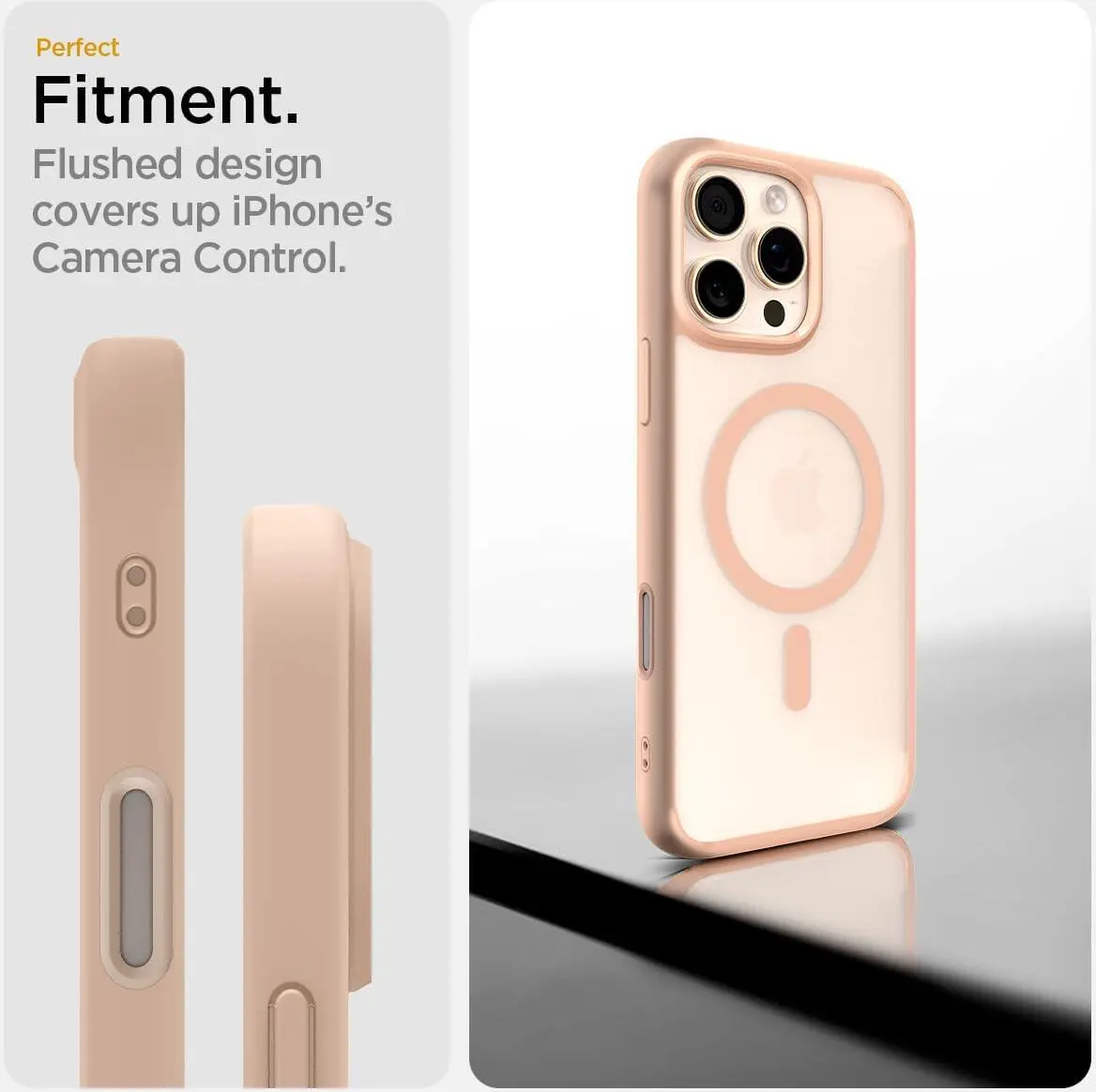 Spigen Ultra Hybrid T iPhone 16 Pro Hoesje MagSafe Back Cover Roze afbeelding 4