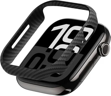 PITAKA Air Case - Apple Watch 11/10 42MM Hoesje - Aramide Ultra Dun - Zwart