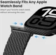 PITAKA Air Case - Apple Watch 11/10 46MM Hoesje - Aramide Ultra Dun - Zwart afbeelding 7