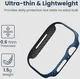 PITAKA Air Case - Apple Watch 11/10 46MM Hoesje - Aramide Ultra Dun - Blauw afbeelding 6