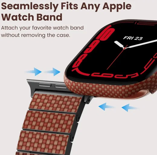 PITAKA Air Case - Apple Watch 11/10 46MM Hoesje - Aramide Ultra Dun - Sunset afbeelding 7