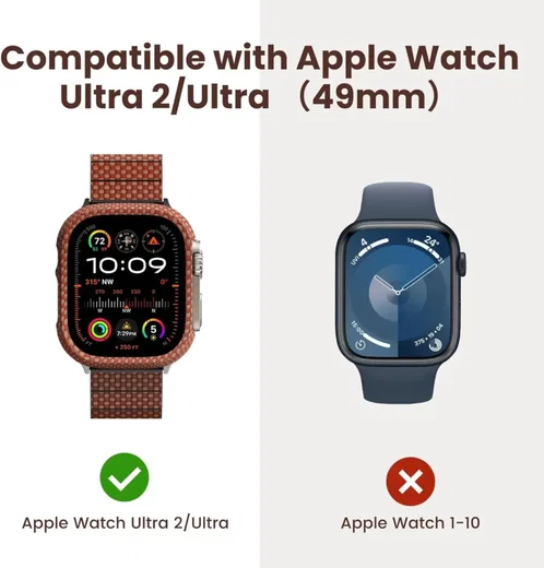 PITAKA Air Case - Apple Watch Ultra 3/2/1 Hoesje - Aramide Ultra Dun - Sunset afbeelding 3