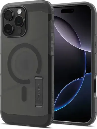 Spigen Tough Armor T Apple iPhone 16 Pro Max Hoesje MagSafe Back Cover Zwart afbeelding 1