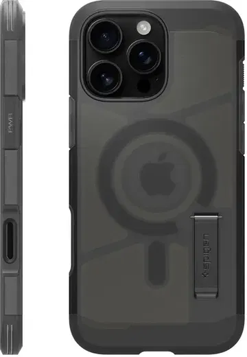 Spigen Tough Armor T Apple iPhone 16 Pro Max Hoesje MagSafe Back Cover Zwart afbeelding 12