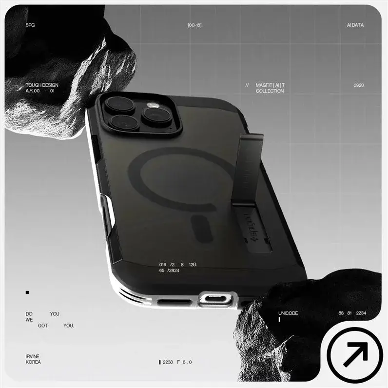 Spigen Tough Armor T Apple iPhone 16 Pro Max Hoesje MagSafe Back Cover Zwart afbeelding 8